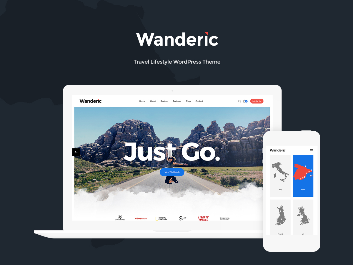 Wanderic WordPress theme Wanderic WordPress theme