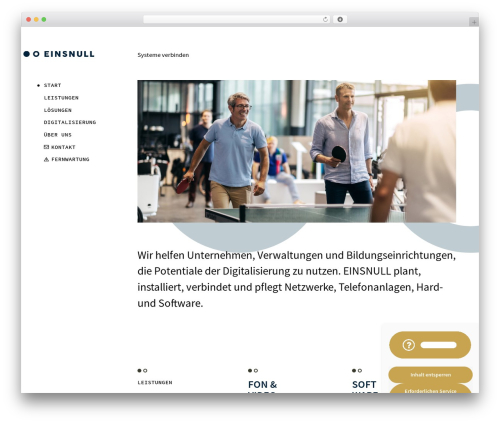 WordPress theme einsnull - einsnull-bremen.de