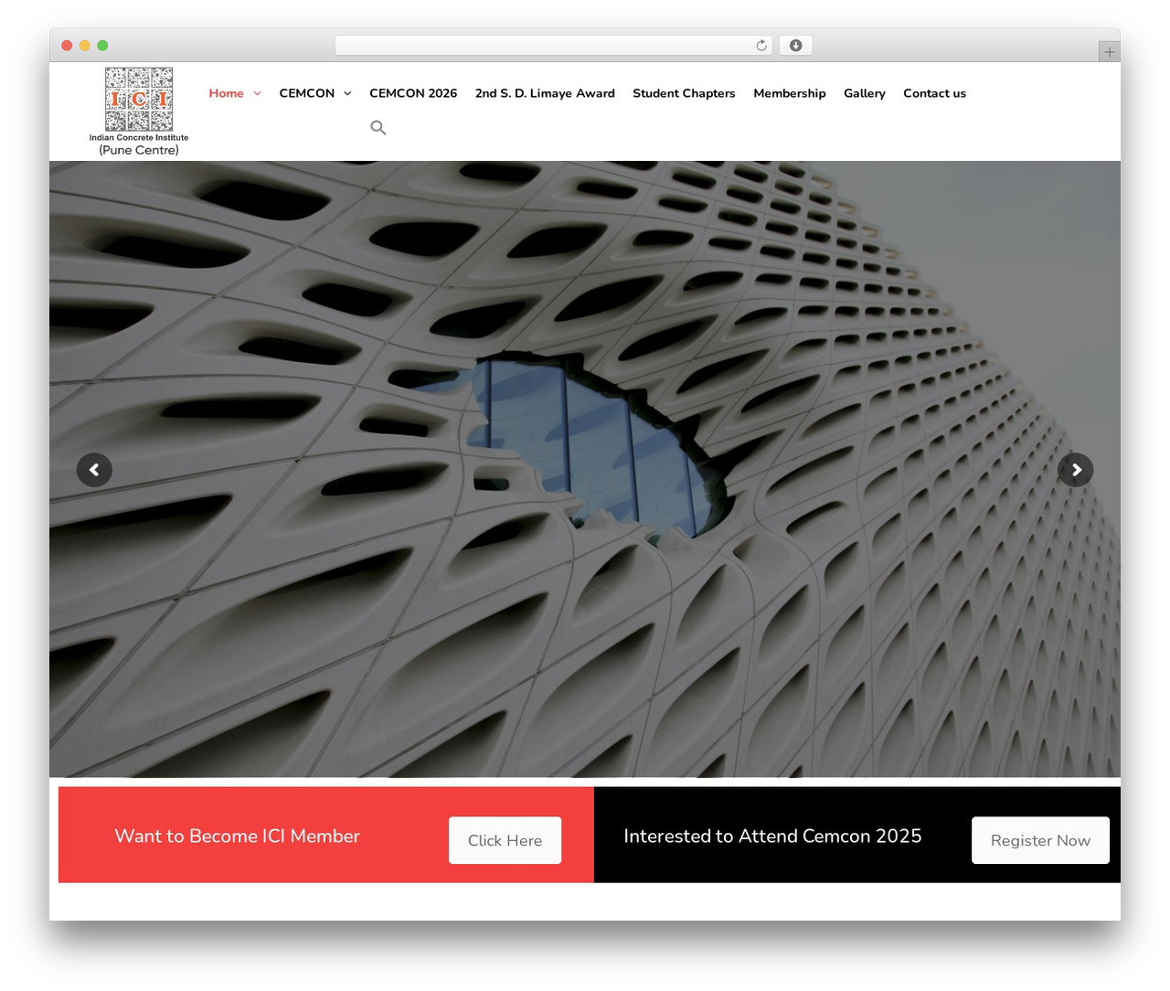 WordPress theme TheBuilt - icipunecentre.org