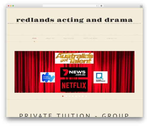 WordPress theme cherry - redlandsactinganddrama.com