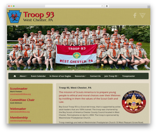 WordPress theme Como Boot 5 - troop93bsa.org