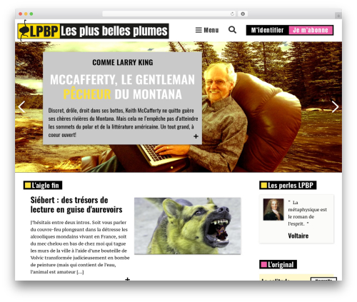 WordPress theme Genesis - lesplusbellesplumes.com