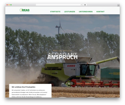 WordPress theme HTML5 Blank - beag-agrar.de