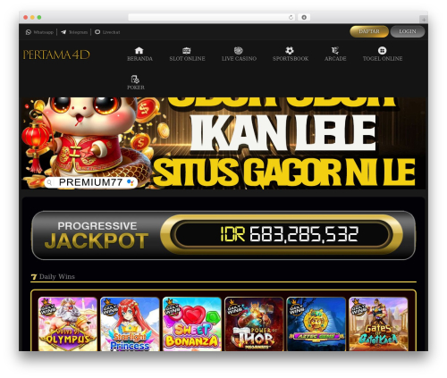 WordPress theme Premium77 - pertama4d.org