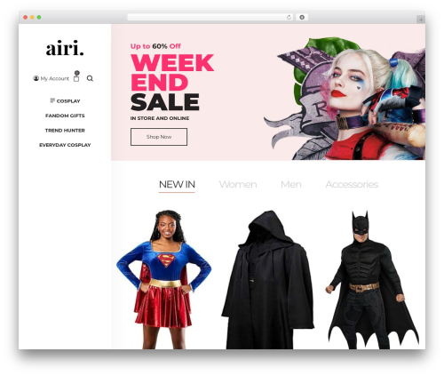 Airi theme WordPress - cosplaytrend.com