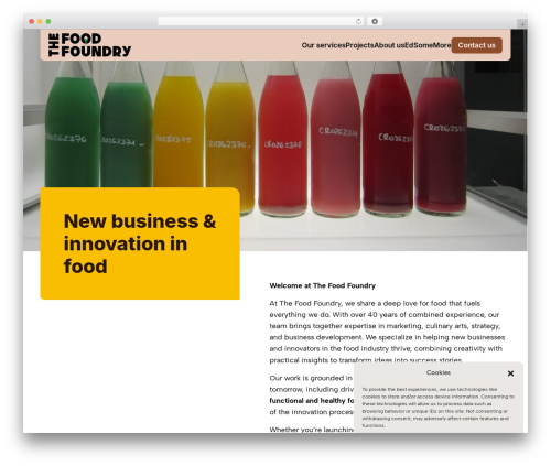 Base Theme food WordPress theme - thefoodfoundry.nl