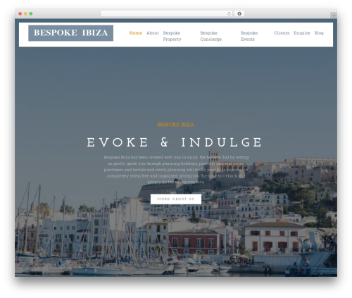bespokeibiza theme WordPress - bespoke-ibiza.com