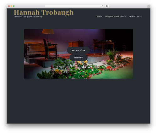 Drape WP theme - hannahtrobaugh.com