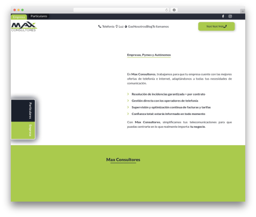 Hello Elementor WP theme - maxconsultores.es