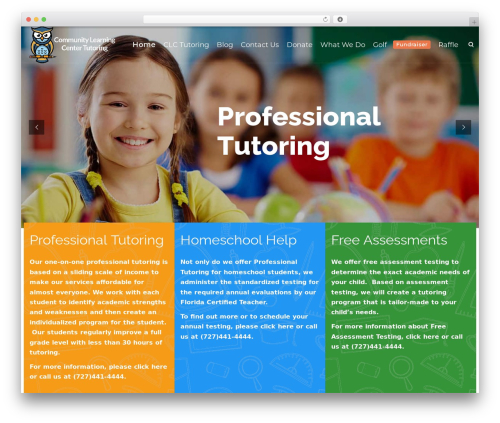 Lambda theme WordPress - clctutoring.com