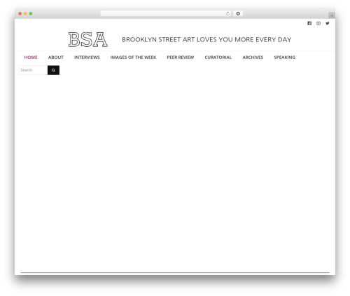 Lambda WordPress theme - brooklynstreetart.com