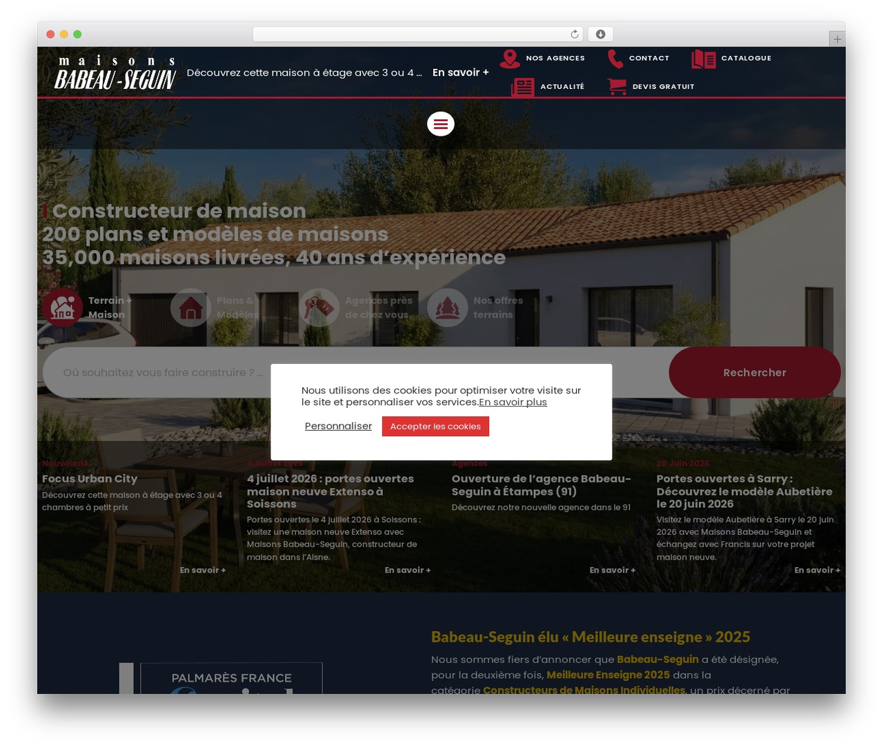 New Babeau Seguin WordPress theme - babeau-seguin.fr