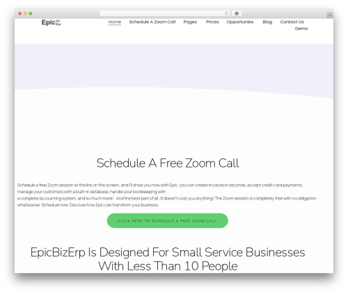 Sequoia WordPress theme - epicbizerp.com