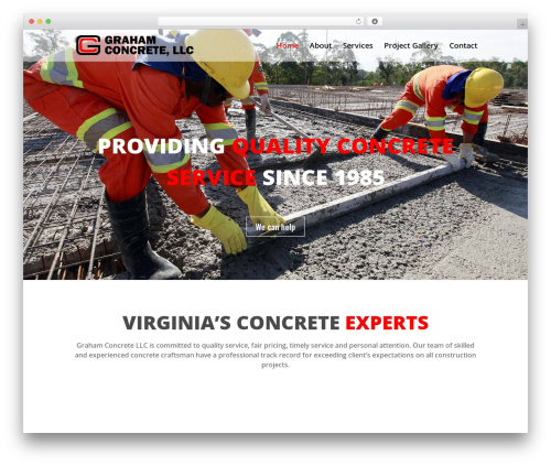 WordPress theme Divi - grahamconcreteva.com