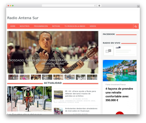 WordPress website theme Resolution - antenasur.com