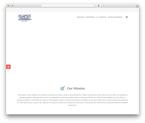 WP theme Progress Party - allianceforgoodgovernment.org
