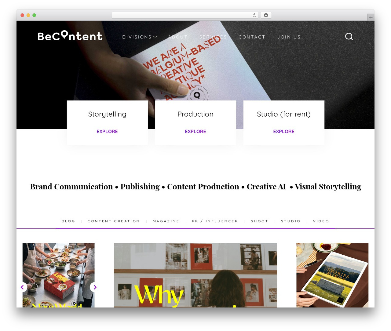 BeContent WordPress theme - becontent.be