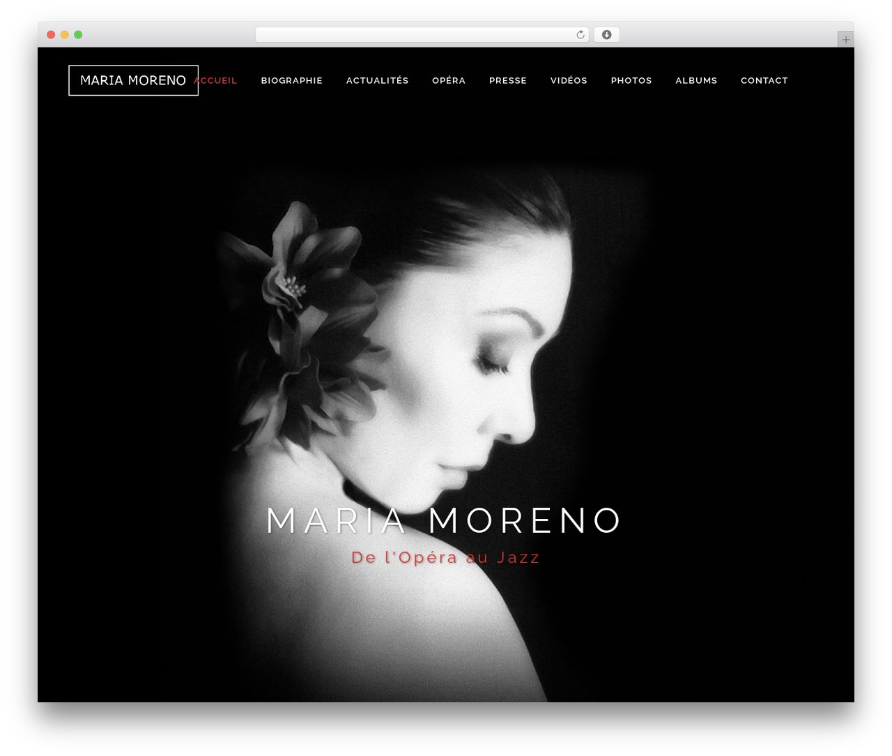 Bridge WordPress theme - mariamorenojazz.com