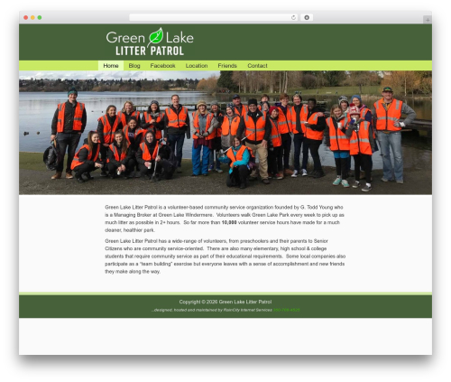 Catalyst theme WordPress - greenlakelitterpatrol.com