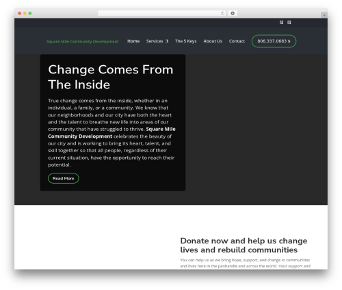 Divi theme WordPress - square-mile.org