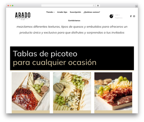 Foodano food WordPress theme - aradominimarket.es