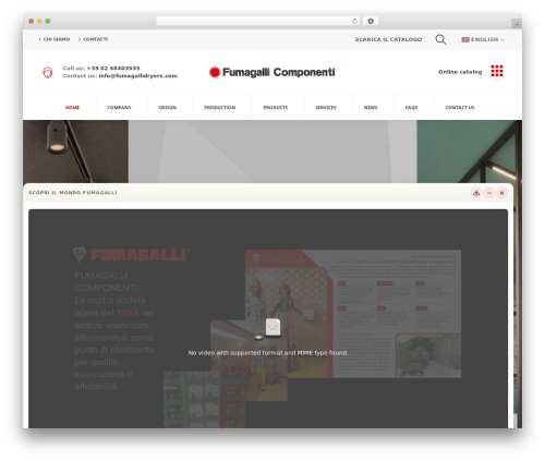 Porto WordPress theme - fumagallidryers.com