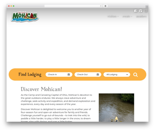 WordPress theme DRM Base Theme - discovermohican.com