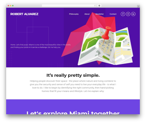WordPress theme Pergo - robertalvarez.com