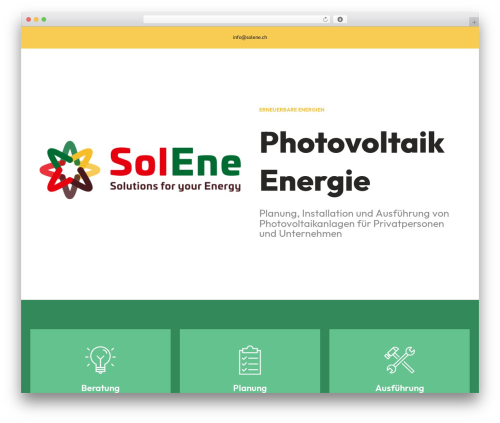 WordPress theme sunlux - solene.ch