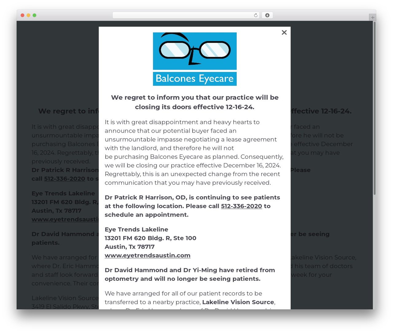 WP theme _Default - balconeseyecare.com