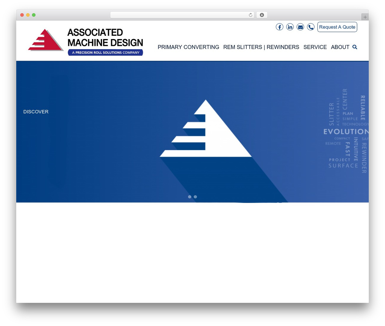 Associated Machine WordPress theme - associatedmachine.com