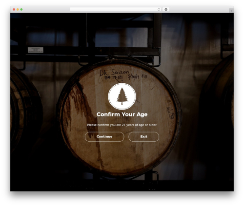 Age checker WordPress plugin - lonepinebrewery.com