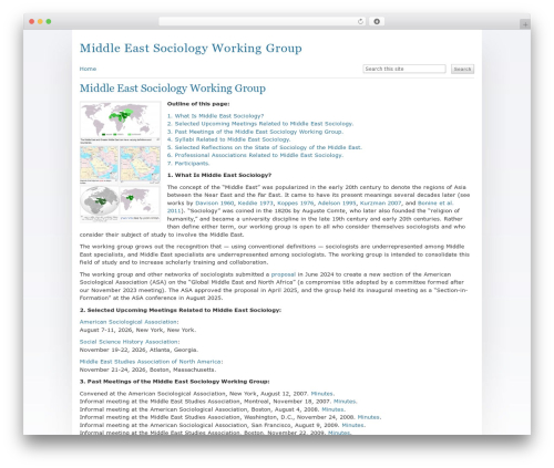 Unc utility bar WordPress plugin - mideastsociology.org