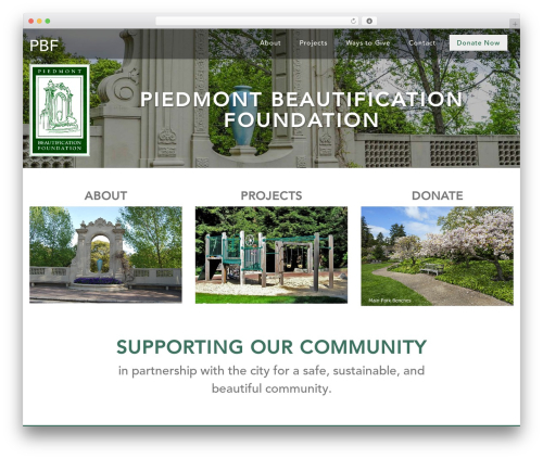 WordPress theme Division - piedmontbeautificationfoundation.org