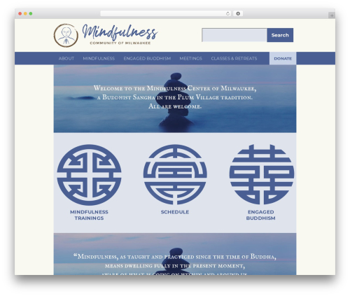 WordPress theme mm - milwaukeemindfulness.com