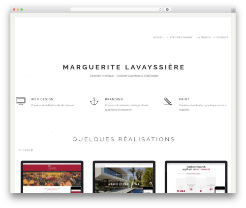 WordPress theme Quantum - margueritelavayssiere.com