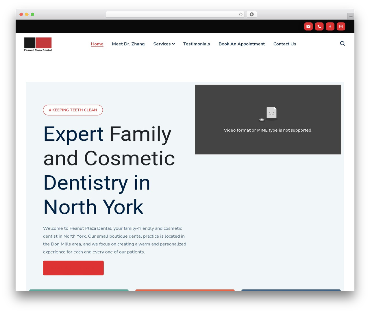 WordPress theme Rola - peanutplazadental.com