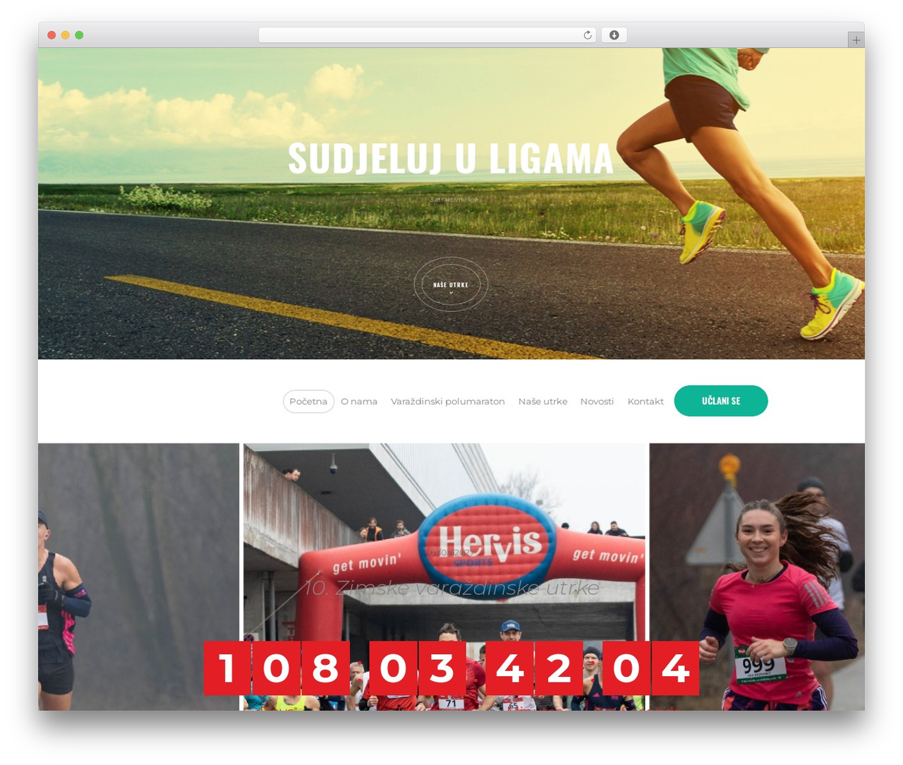 WordPress theme RunCrew - marathon95.hr