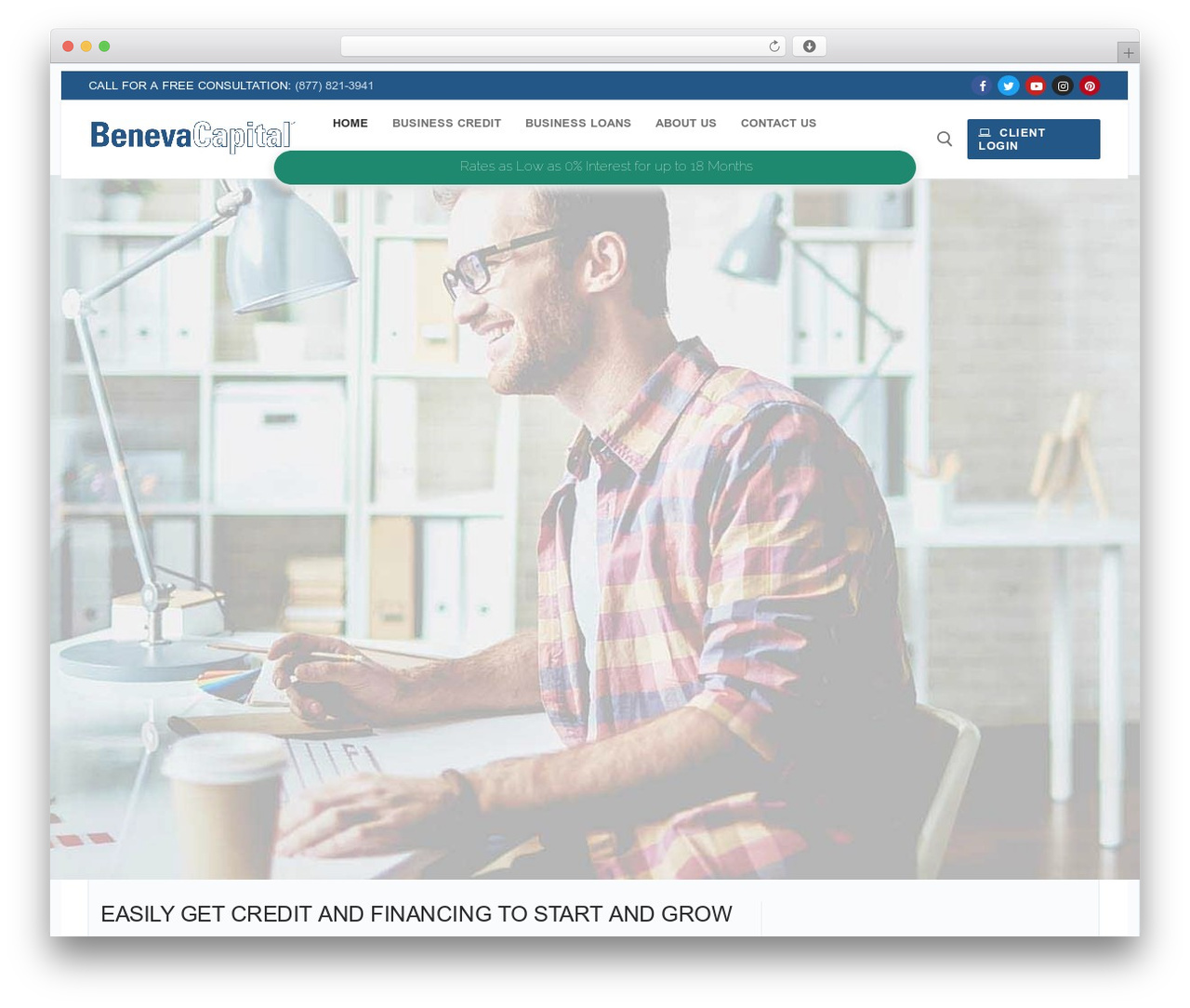 Customify premium WordPress theme - benevacapital.com