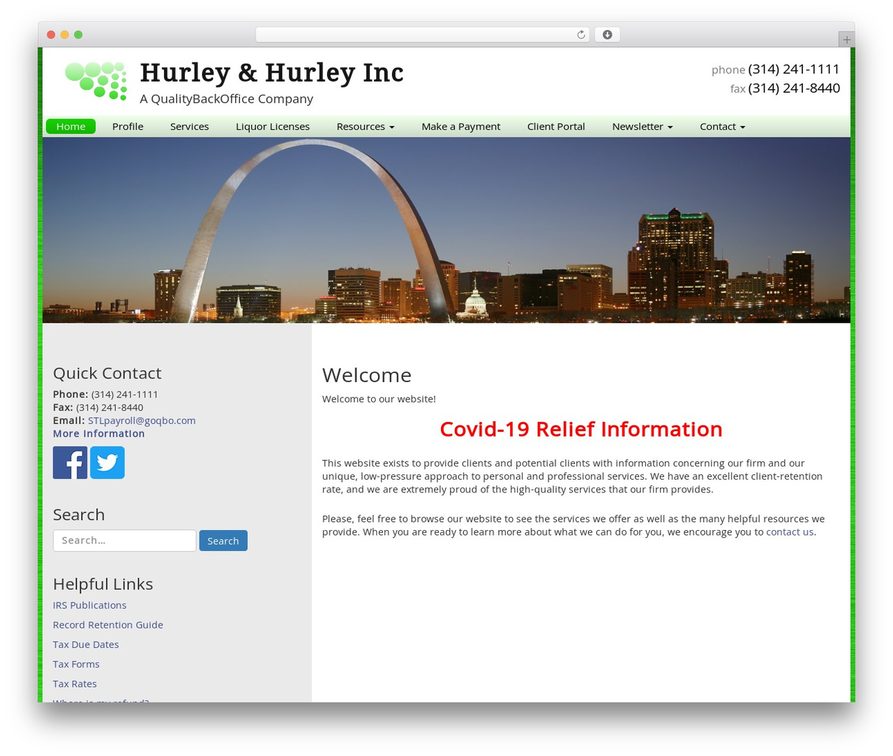 Customized WordPress theme - hurleyandhurley.com