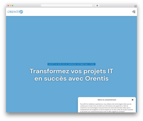 Gurus WordPress theme - orentis.com