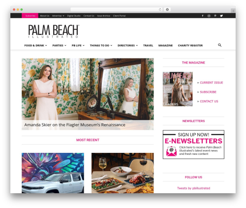 Newspaper WordPress magazine theme - palmbeachillustrated.com