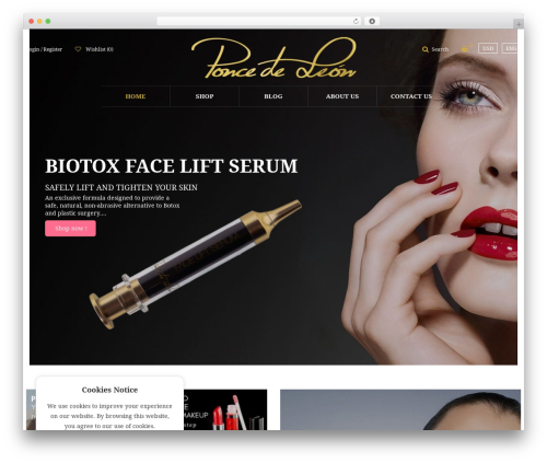 Theme WordPress Vani - pdlskincare.com