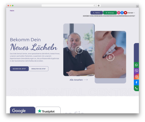 velmut WordPress theme - sidezahnklinik.com
