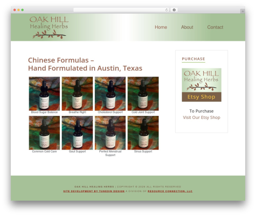 Walker WordPress theme - oakhillhealingherbs.com