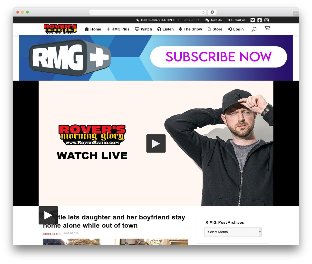 WordPress theme Vlog - roverradio.com
