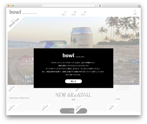 ZERO theme WordPress - bowlmix.com