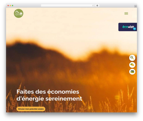 BootScore premium WordPress theme - o2toit.fr