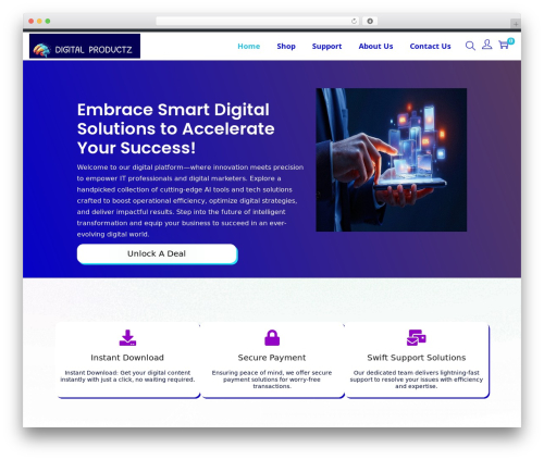 CREATIVE TECH IT SOLUTIONS WordPress store theme - digitalproductz.com
