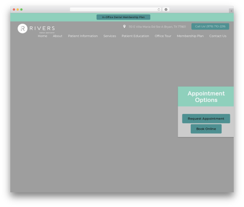 DoctorGenius Framework theme WordPress - riversdentistry.com